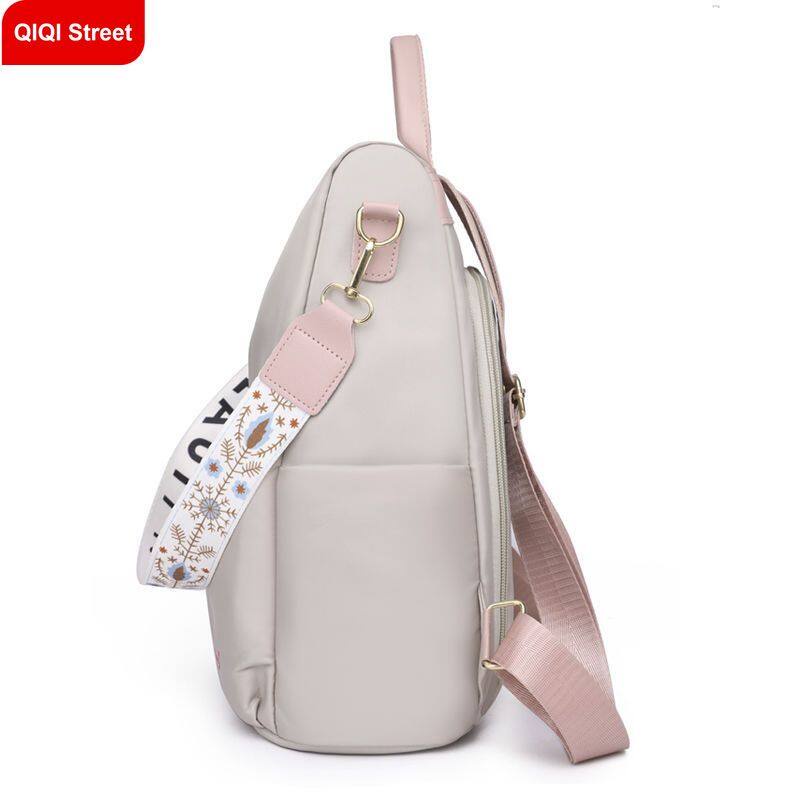 Balo Vải Oxford Chống Trộm Sức Chứa Lớn Thêu Họa Tiết Thời Trang Cho Nữ