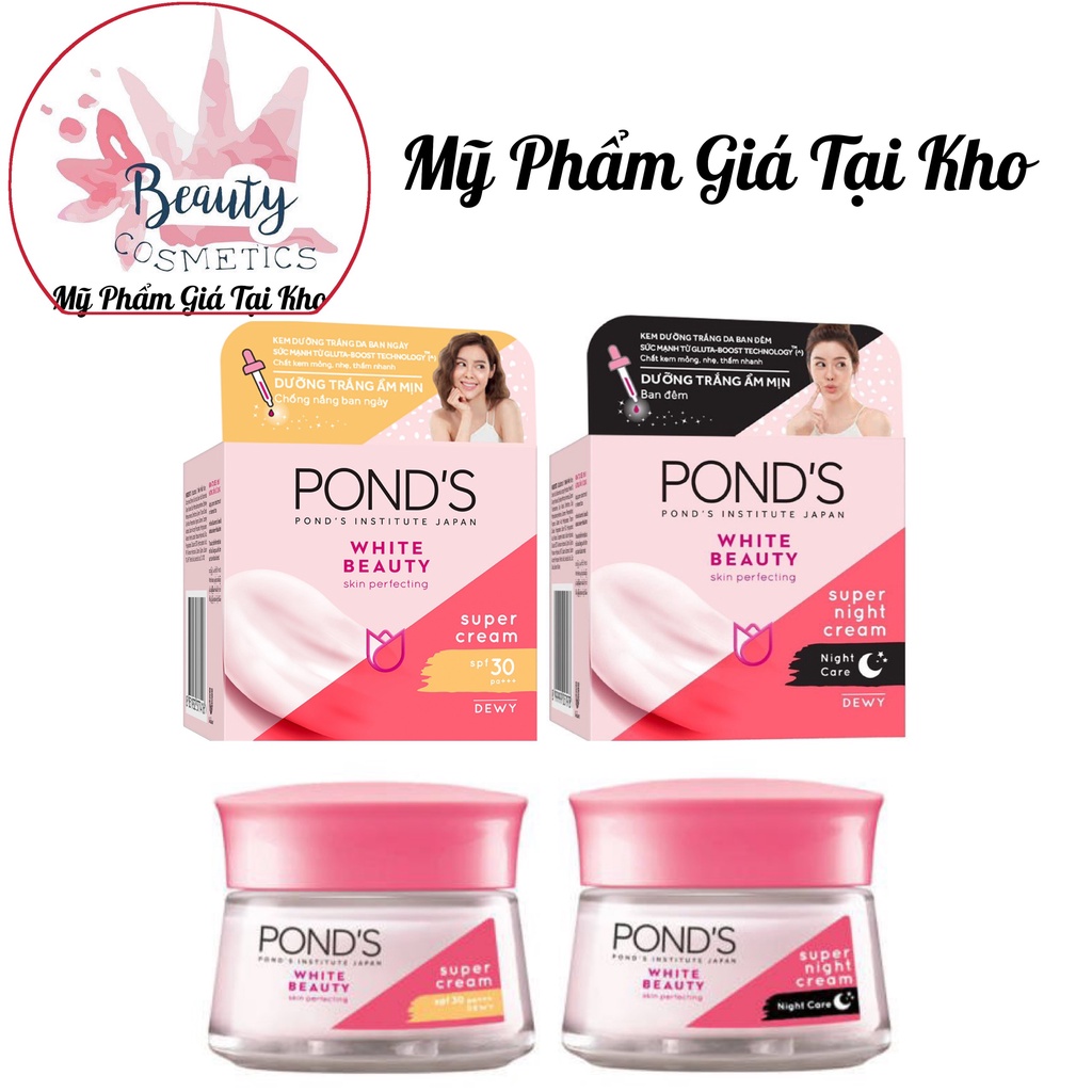 Kem Pond's Dưỡng Trắng Hồng Tinh Khiết 30g- 50g (ĐÊM/ Ngày)