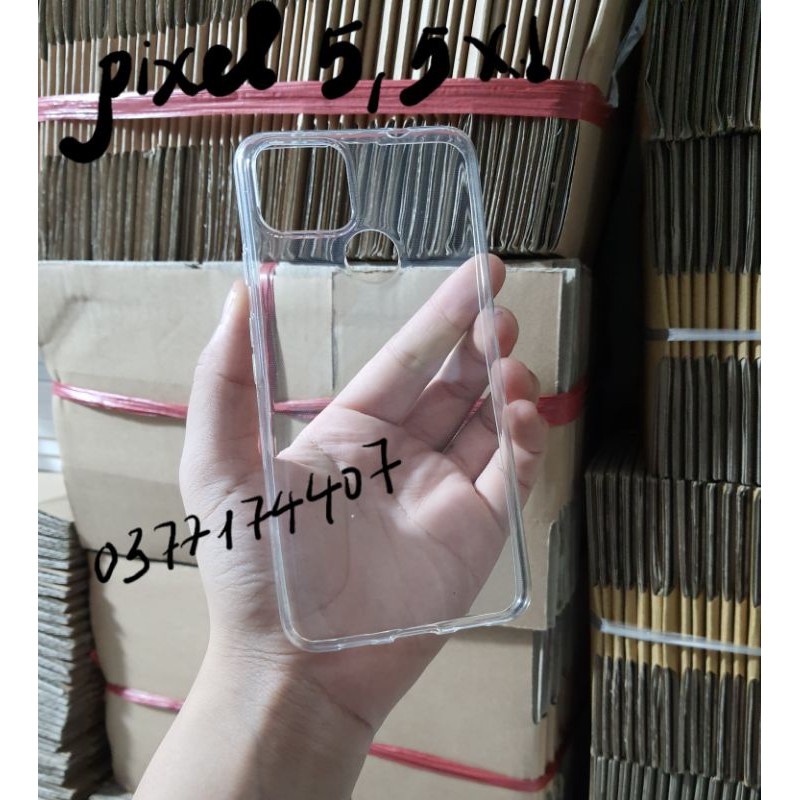 Ốp lưng dẻo TPU cho Google Pixel 5/ Pixel 5XL silicon trong suốt - Hàng loại 1