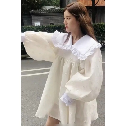 |TINA DRESS| Đầm cổ sen tiểu thư bồng TLÉA