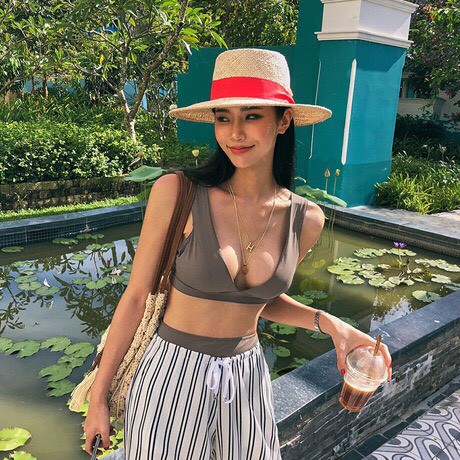 Bikini hai mảnh xám tro hot 2019