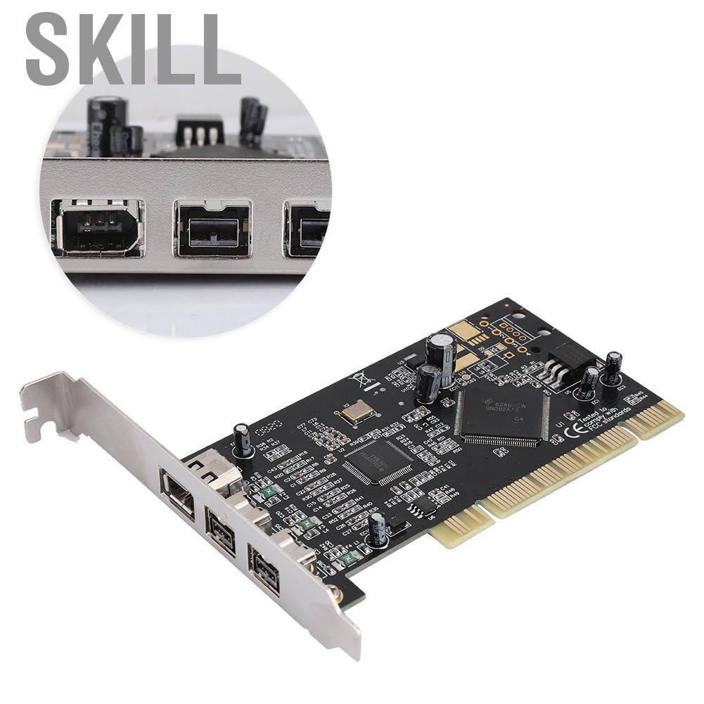 Card Chuyển Đổi Pci 3 Cổng Firewire 1394 B / A (2B1A) 800mbps