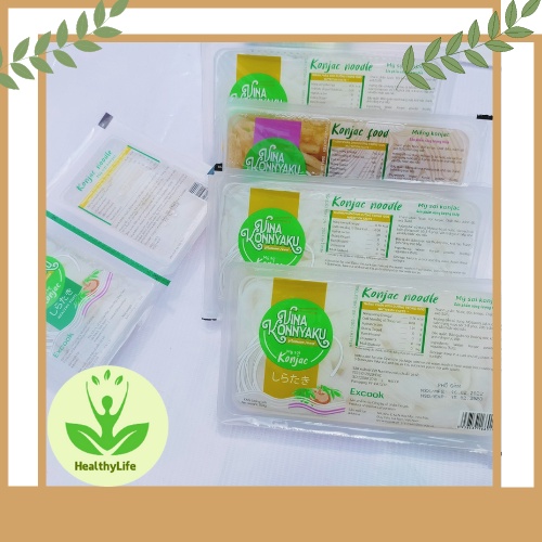 Mỳ Konjac/ bún nưa mỳ nưa Konjac 0 calo, 0 đường, 0 đạm 120g - 150g cho người ăn kiêng giảm cân thay cơm
