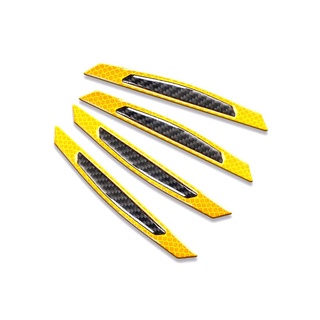 Bộ 4 Miếng Dán Đề Can Sợi Carbon Phản Quang 5D Cho Xe Hơi