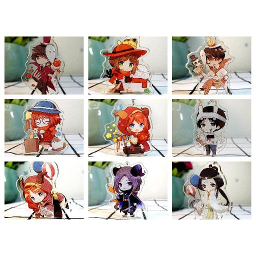 (Mica trong acrylic) Móc khóa Identity V quà tặng xinh xắn dễ thương in hình anime chibi nhiều mẫu M02