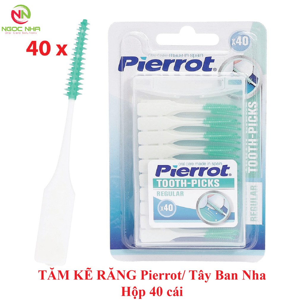 Tăm vệ sinh kẽ răng Pierrot/ Tây Ban Nha, hộp 40 cái