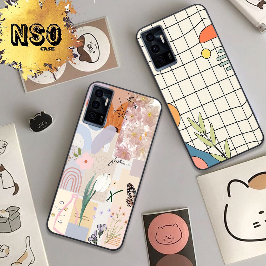 Ốp lưng VIVO V23e in hình họa tiết hoa lá siêu dễ thương