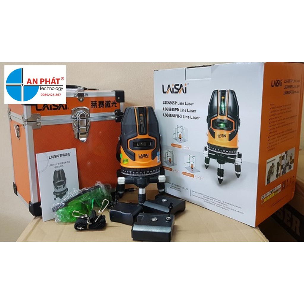 Máy cân mực laser Laisai LSG686SPD/ Máy thủy bình laser laisai