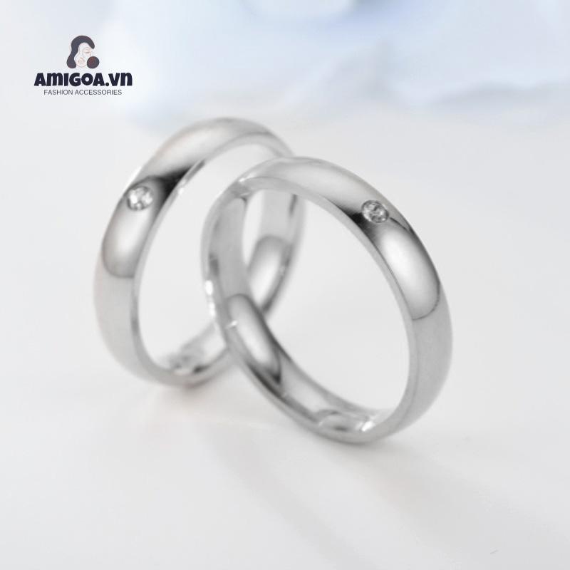 ✨✨Nhẫn Kim Cương Đơn Quà Tặng Sinh Nhật Cho Cặp Đôi