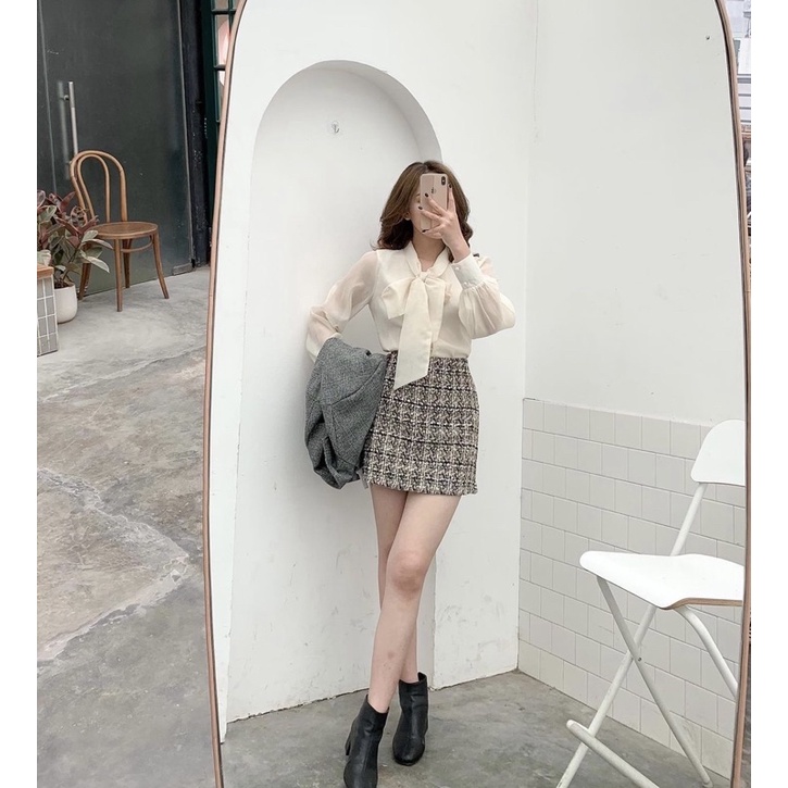 Áo sơ mi tay bồng cổ nơ khuy ngọc tiểu thư 2 lớp mặc tết, đi làm cực xinh /Hàng loại1 [Kèm Ảnh thật 100%] . GIÁ TỐT NHẤT | BigBuy360 - bigbuy360.vn