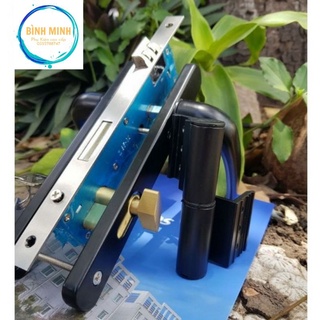 Khóa Tay Gạt Đơn Điểm AG  Lắp Cửa Nhôm hệ 55 Vát Cạnh , PMA, Việt Pháp, cửa nhựa lõi thép, sắt hộp