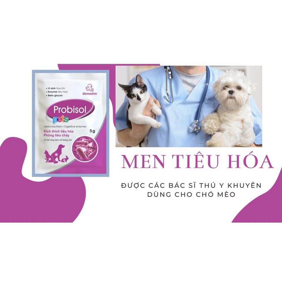 10 Gói Men Tiêu Hóa Chó Mèo 5G