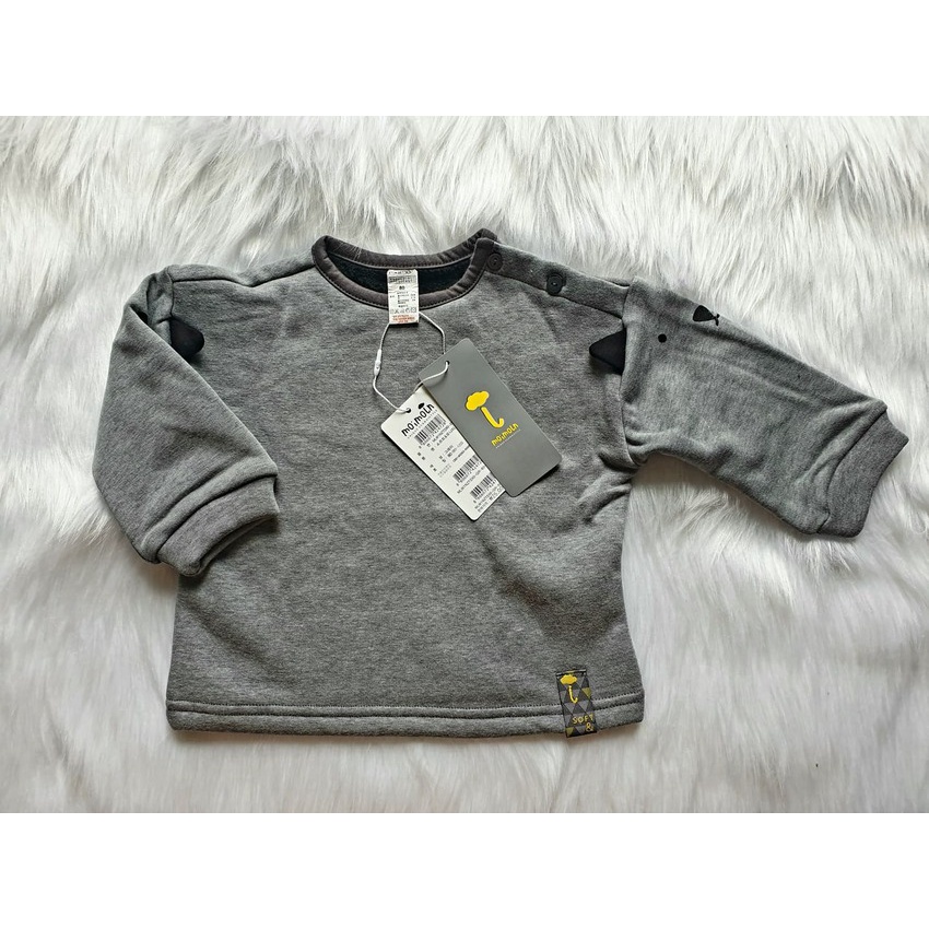 Áo mùa đông giữ ấm bé trai, 2 da, lót lông mềm mịn MOIMOIN | size 80 - 100| lynhstore