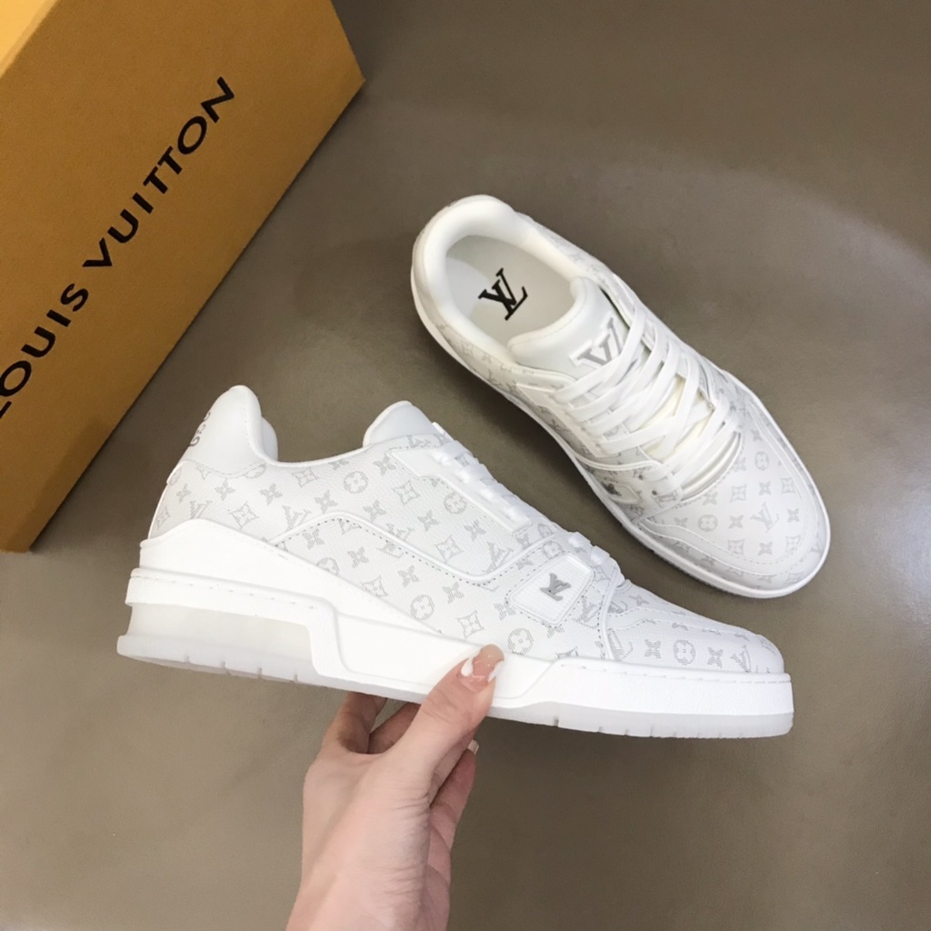 Giày sneaker nam da thật thời trang cao cấp Louis Vuitton LV phong cách trẻ trung, thời thượng