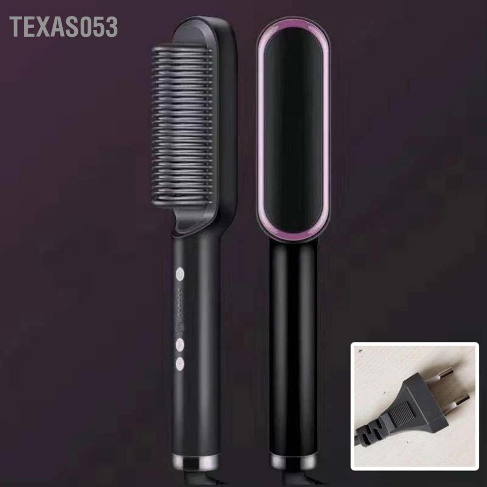 [Hàng mới về] Lược chải tóc thẳng sử dụng điện EU ion âm Texas053