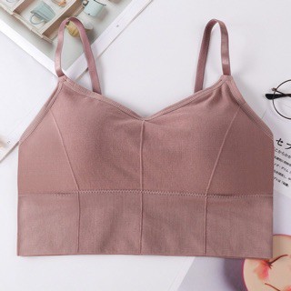 Áo Bra Nữ Thể Thao 2 Dây Tập Gym Yoga, Mặc Trong Croptop, Mặc đi biển, Đệm dày chắc chắn, Áo co giãn tốt AH015