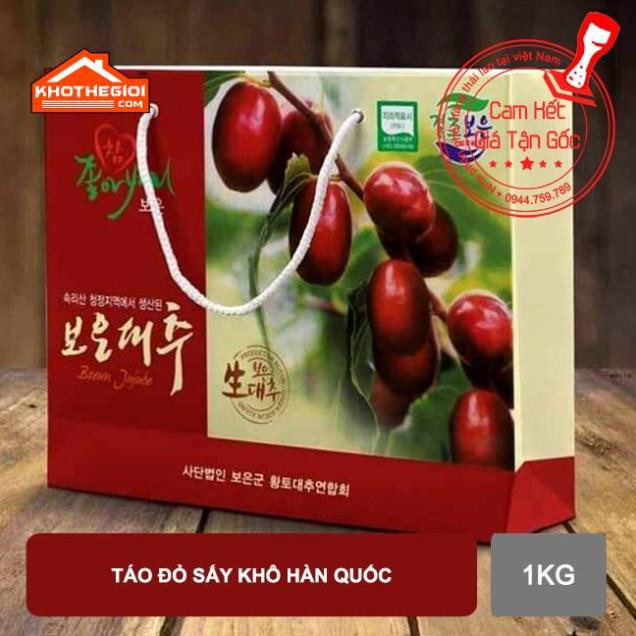 Táo đỏ sấy khô hàn quốc 1kg