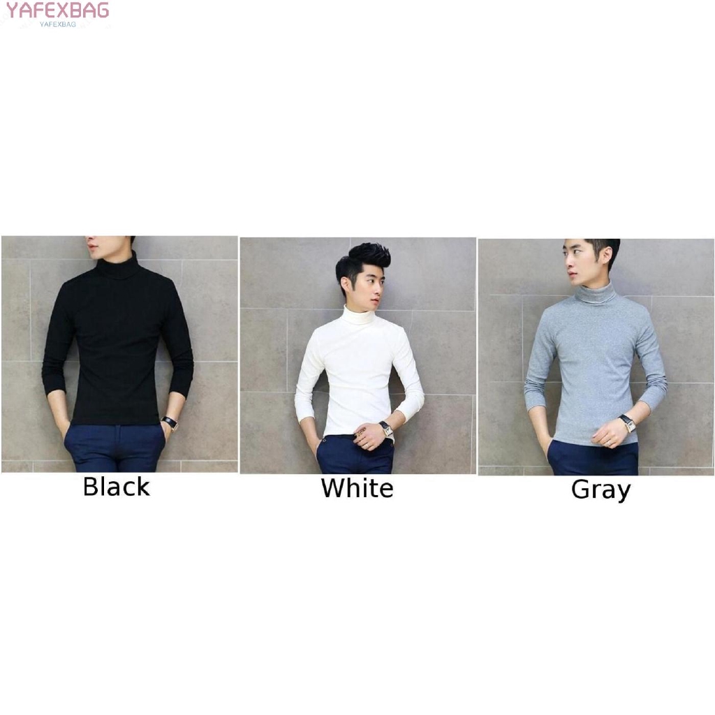 Áo sweater tay dài cổ lọ thời trang cá tính cho nam