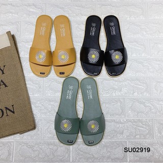Dép hoa cúc 3 màu (Đen - Vàng - Xanh mint)-SHOPFORGIRL