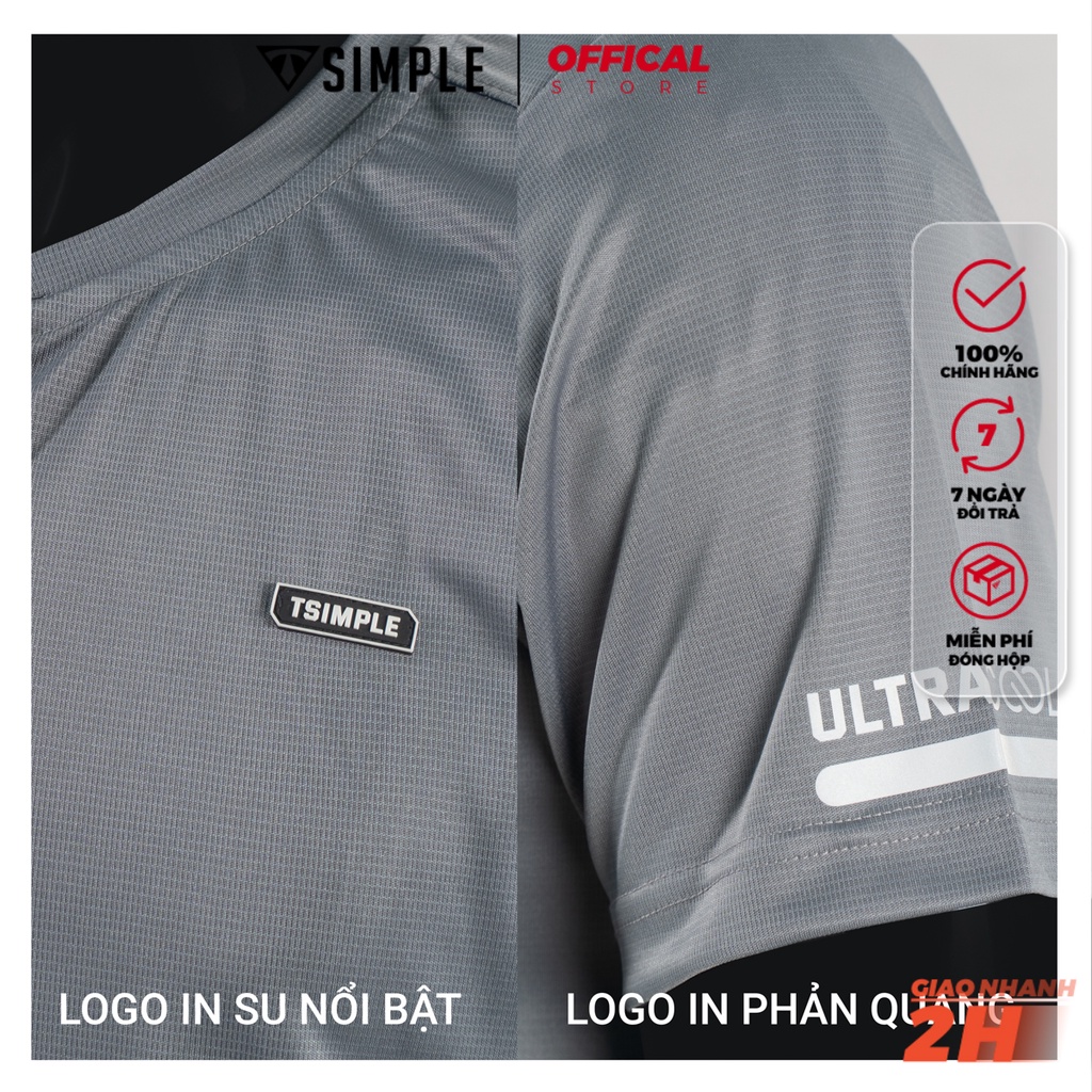 Áo Thể Thao Nam TSIMPLE cổ bẻ tay ngắn tập gym vải thun lạnh thoáng mát co giãn MSSAHCBC | BigBuy360 - bigbuy360.vn