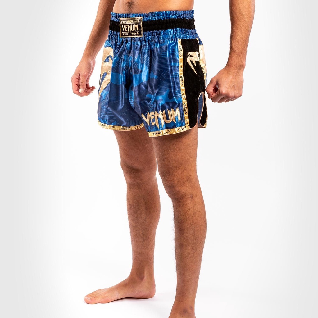 Quần Muay Thai Venum Giant Camo - Blue/Gold