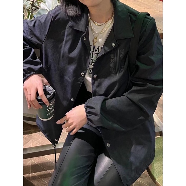 Áo khoác unisex logo Chrome Hearts chất liệu cao cấp thời trang phong cách