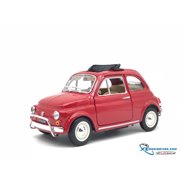 Xe Mô Hình New Fiat 500 L Bburago 1:24 (Đỏ)