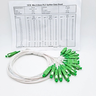 Bộ chia quang plc 1x16 sc/apc dài 1m phi 0.9mm