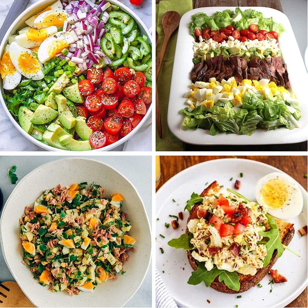 Dụng Cụ Cắt Lát Trứng / Salad Bằng Thép Không Gỉ