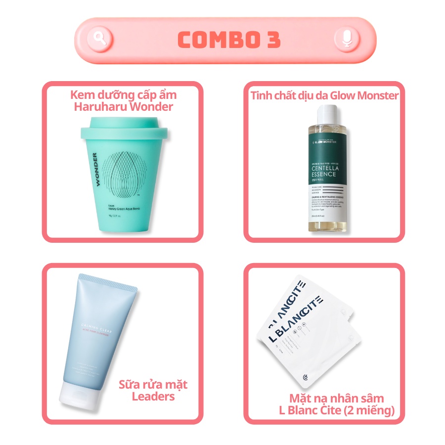 [ CSHOP BOX ] Combo Dành Cho Da Khô Cấp Ẩm Cho Da_Mỹ Phẩm Hàn Quốc Chính Hãng