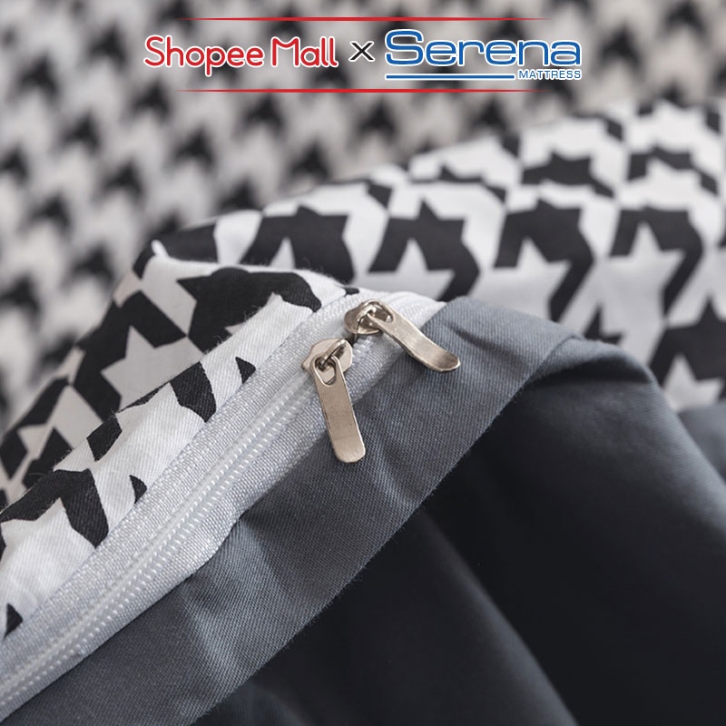 Bộ Chăn Ga Gối Nệm 5 Món SERENA MATTRESS CTLV11 Chất Liệu Cotton Living