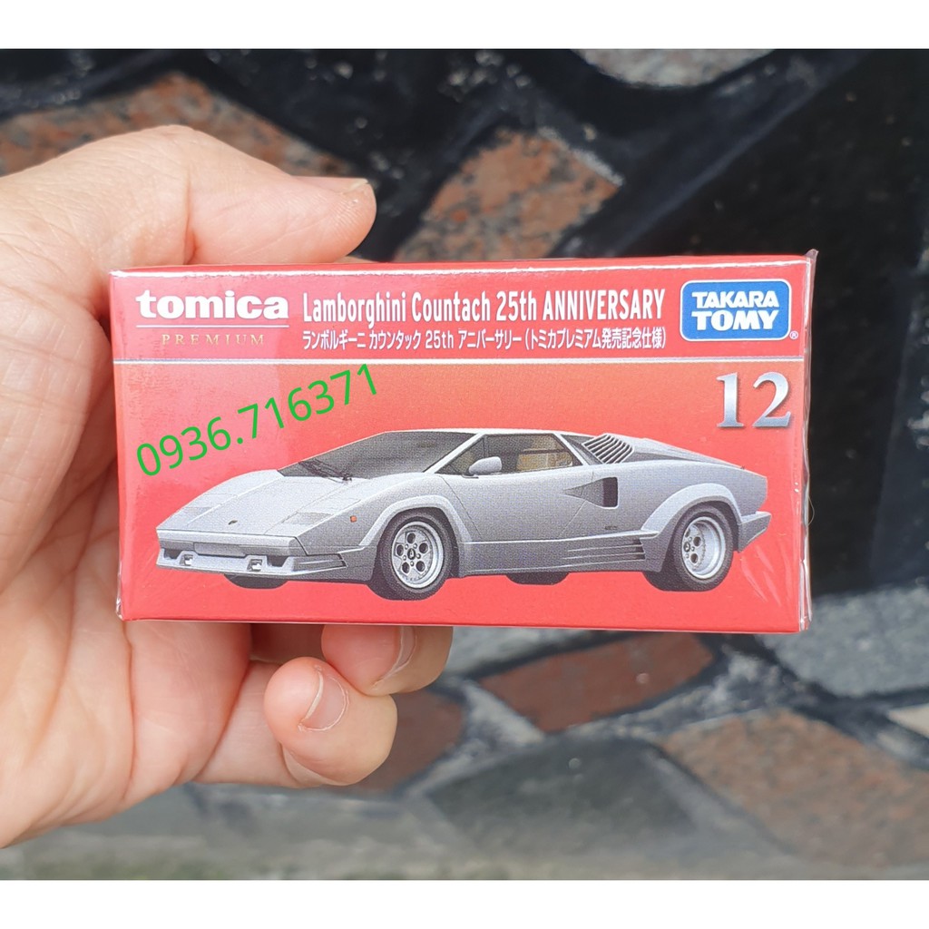 Mô hình siêu xe Lambor premium bản kỉ niệm lần thứ 25 tomica Nhật Bản No12