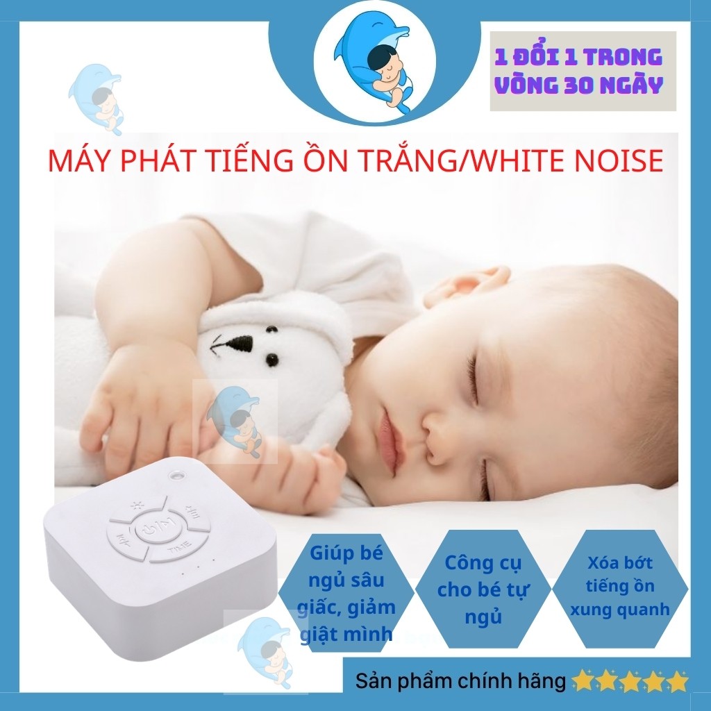 Máy Phát Tiếng Ồn Trắng White Noise Giúp Bé Ngủ Ngon, Sâu Giấc