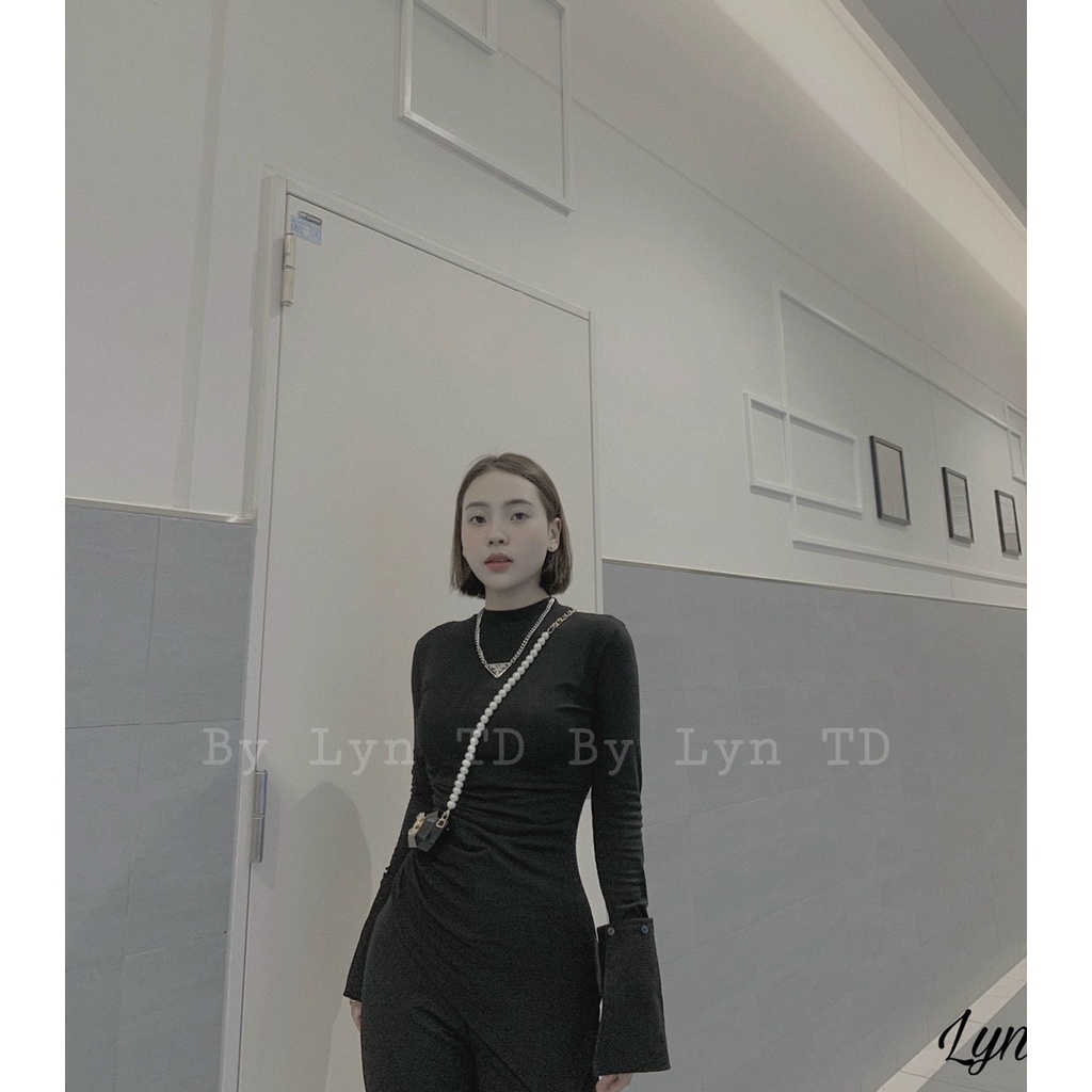 Set mùa thu áo vạt chéo