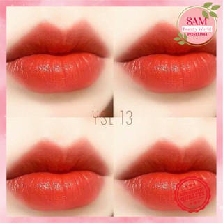 Son YSL Màu 13 Le Orange Đỏ Cam Trẻ Trung