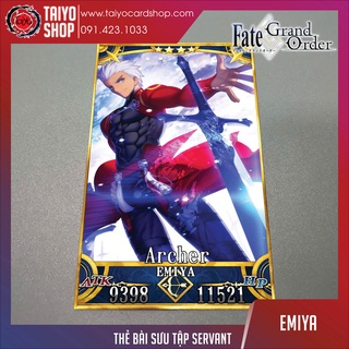 Thẻ bài custom card bánh xốp anime Fate/Grand Order FGO để sưu tầm tự chọn EMIYA