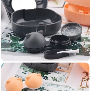 [KHAY ĐỰNG LENS] khay gương cute - dụng cụ đeo lens - kính áp tròng