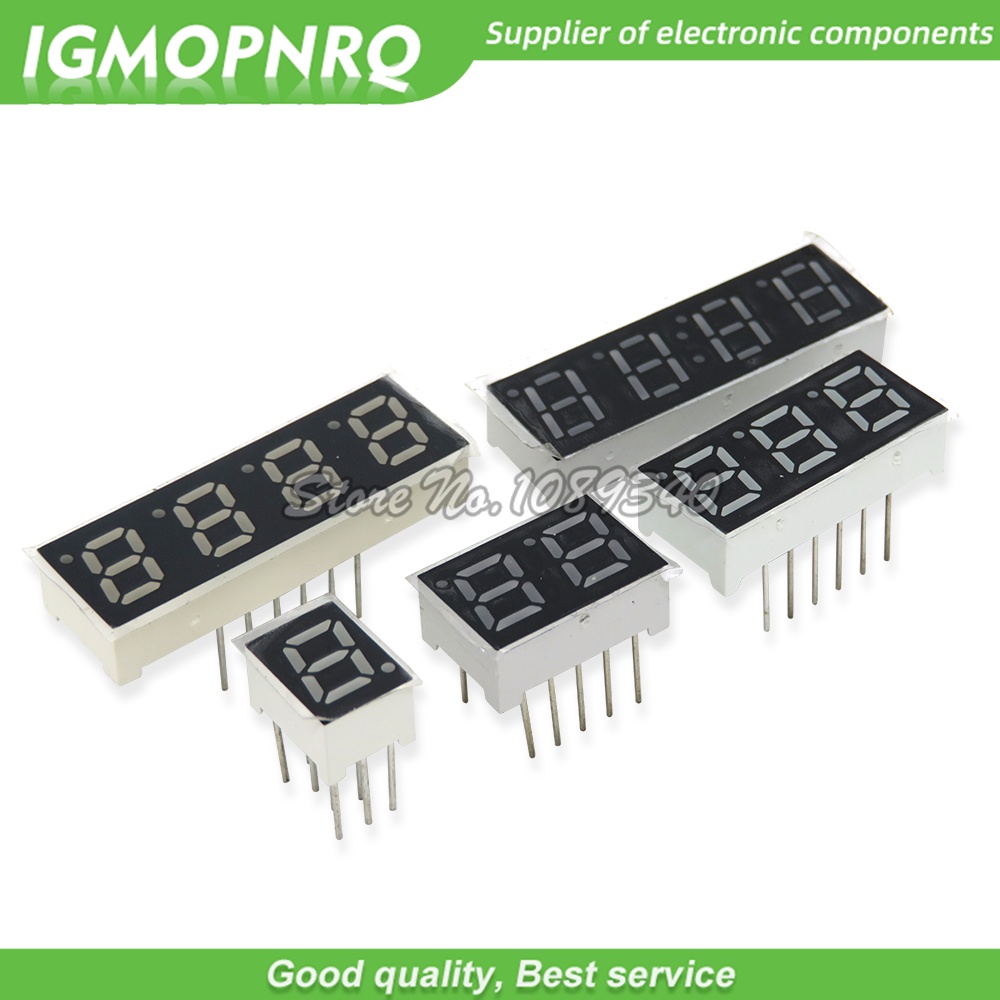 Set 5 Màn Hình Led Kỹ Thuật Số 0.28 Inch 1Bit 2Bit 3Bit 4Bit Hiển Thị Anode / Cathode 0.28 "7