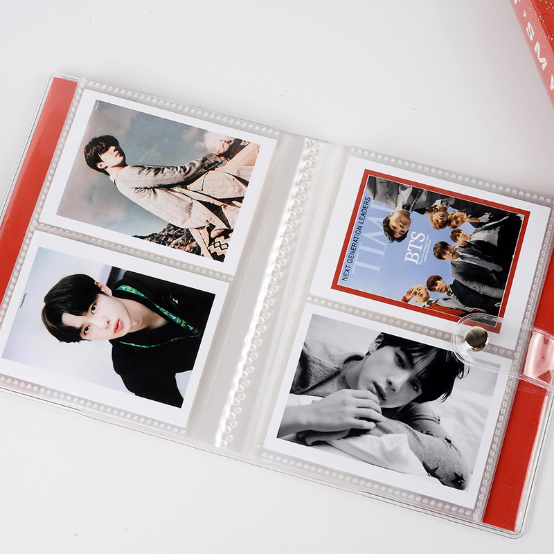 Album Ảnh Mini 64 Ngăn Dễ Thương Cho Ảnh Thẻ Polaroid KPOP LOMO 3 inch Fuji Instax và danh thiếp