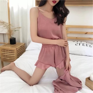 Bộ lụa 2 dây sexy