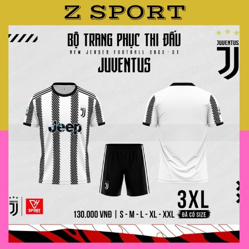 Quần áo bóng đá Juventus 2022-2023 chính thức hàng thun lạnh