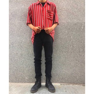SƠ MI ĐỎ KẺ TRẮNG - UNISEX - ONLY RED