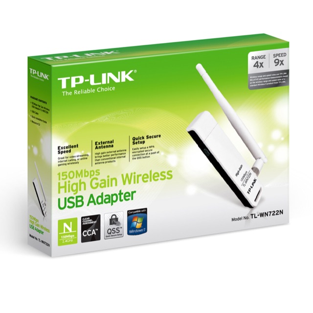 THIẾT BỊ THU SÓNG WIFI USB TP-LINK 722 CÓ ANTEN