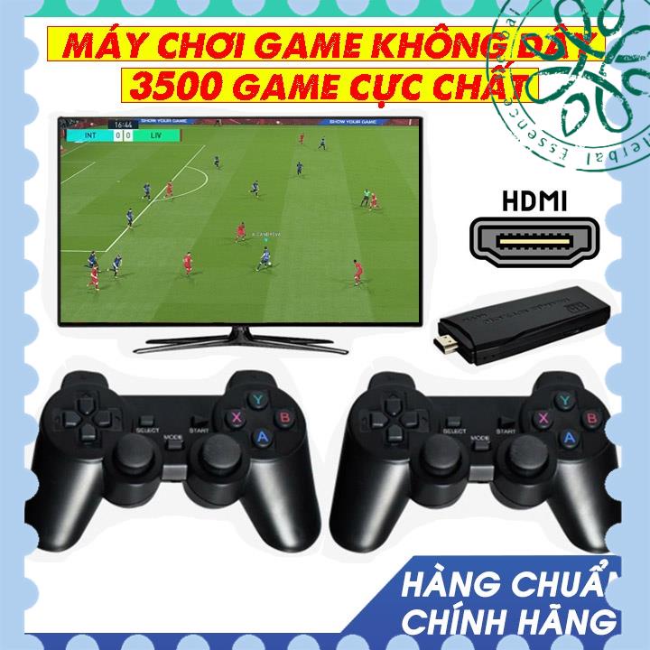 [Cực Hot] [TẶNG THẺ NHỚ] Máy chơi game không dây 2 người 4 nút HDMI 3500 trò cổ điển, máy chơi game cầm tay cổ điển