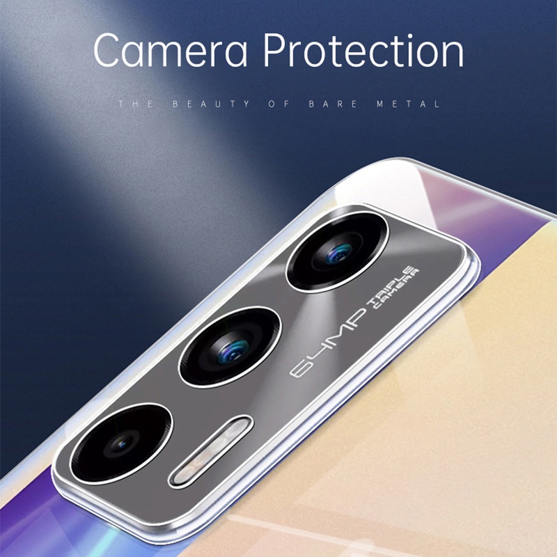 Ốp điện thoại TPU mềm trong suốt siêu mỏng bảo vệ camera cho Realme Q3 Pro Carnival Gt Explorer Master C21Y 8 5g X7 Pro