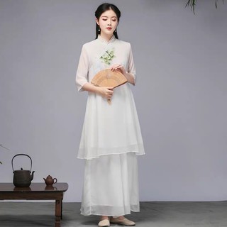 [ORDER] hàng ko có sẵn/Set Váy và quần áo dài kiểu trung quốc hán phục cổ trang