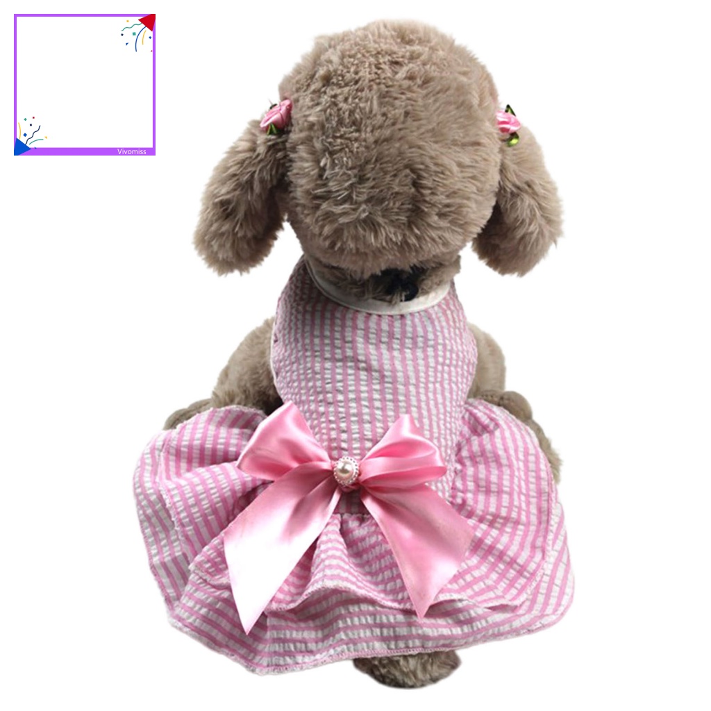 Váy Kẻ Sọc Đáng Yêu Cho Thú Cưng