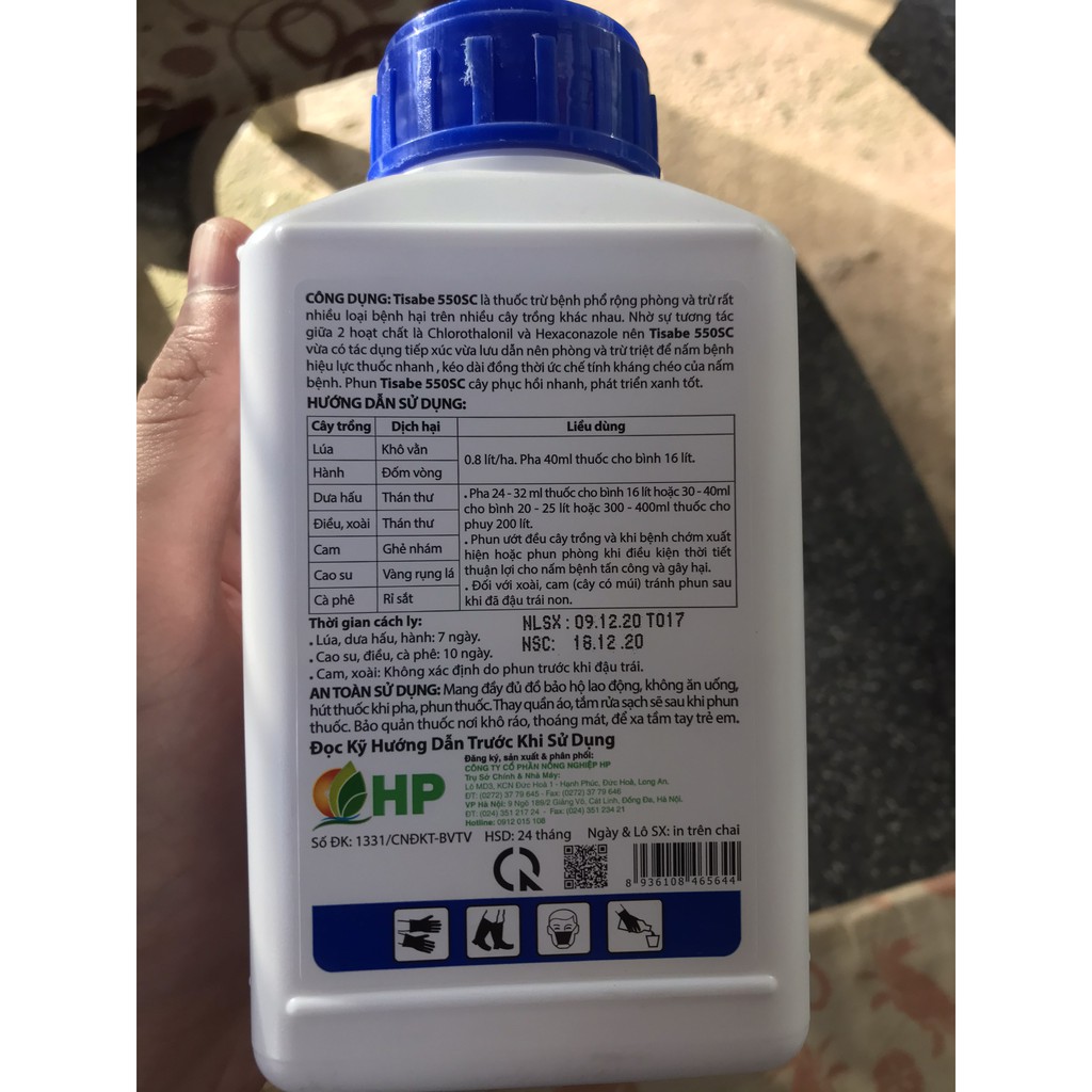 Trừ bệnh Tisabe 550SC Dưỡng Lá 450ml