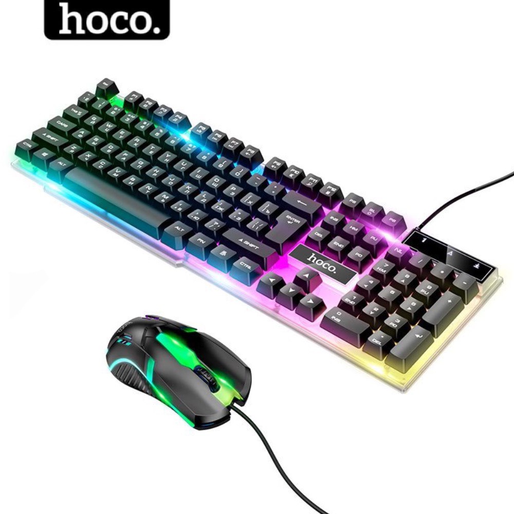 Combo Bộ bàn phím và chuột gaming chơi game cao cấp Hococho game thủ