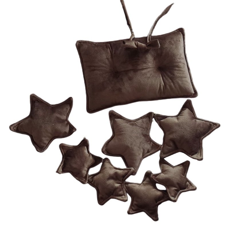 Bộ 9 Món Gối Vuông + Phụ Kiện Chụp Ảnh Cho Bé Sơ Sinh